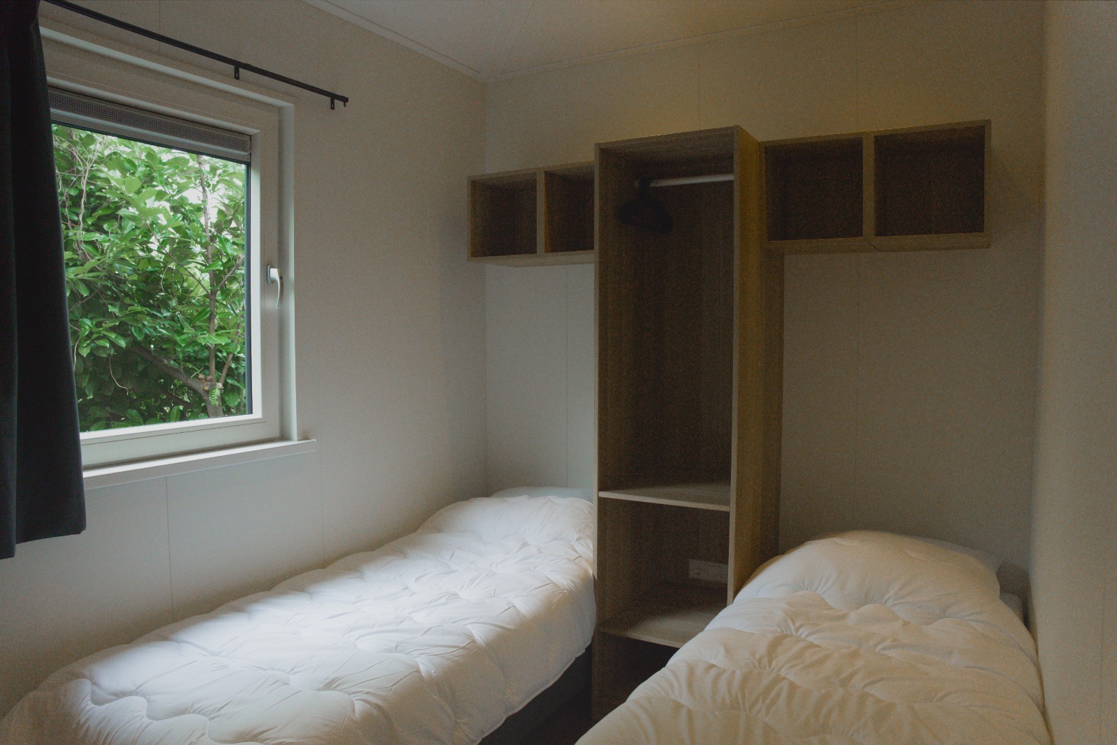 Slaapkamer van het rolstoeltoegankelijke vakantiechalet