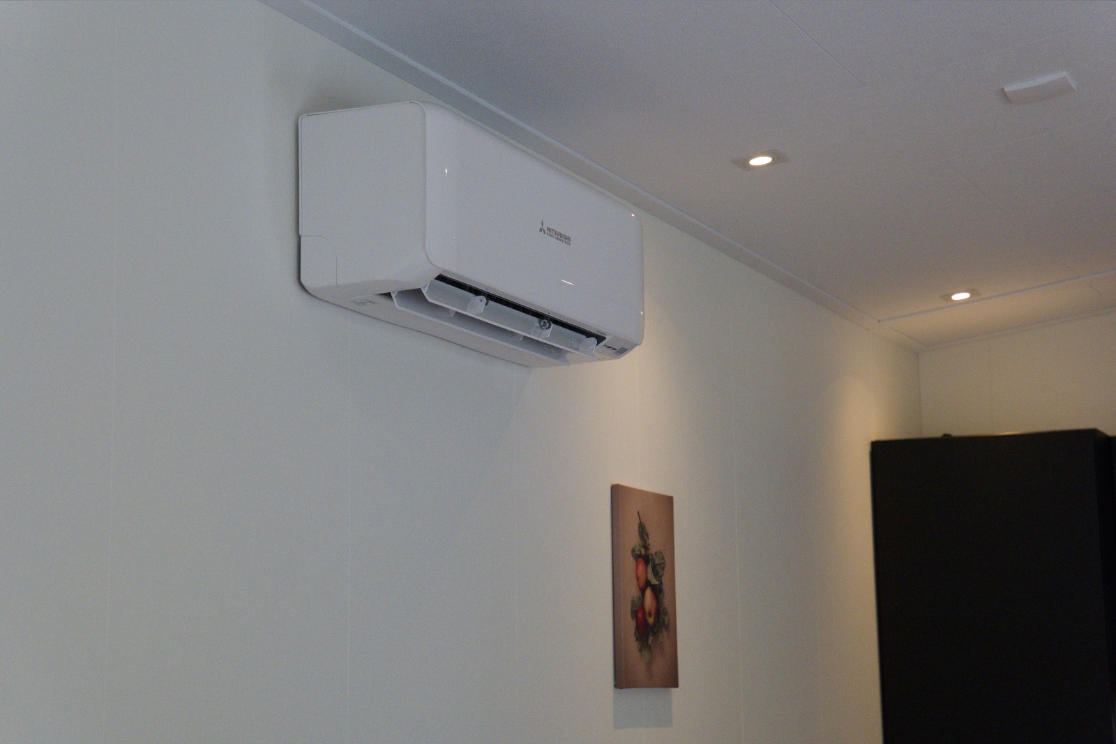 Airconditioning-unit in het rolstoeltoegankelijke vakantiechalet