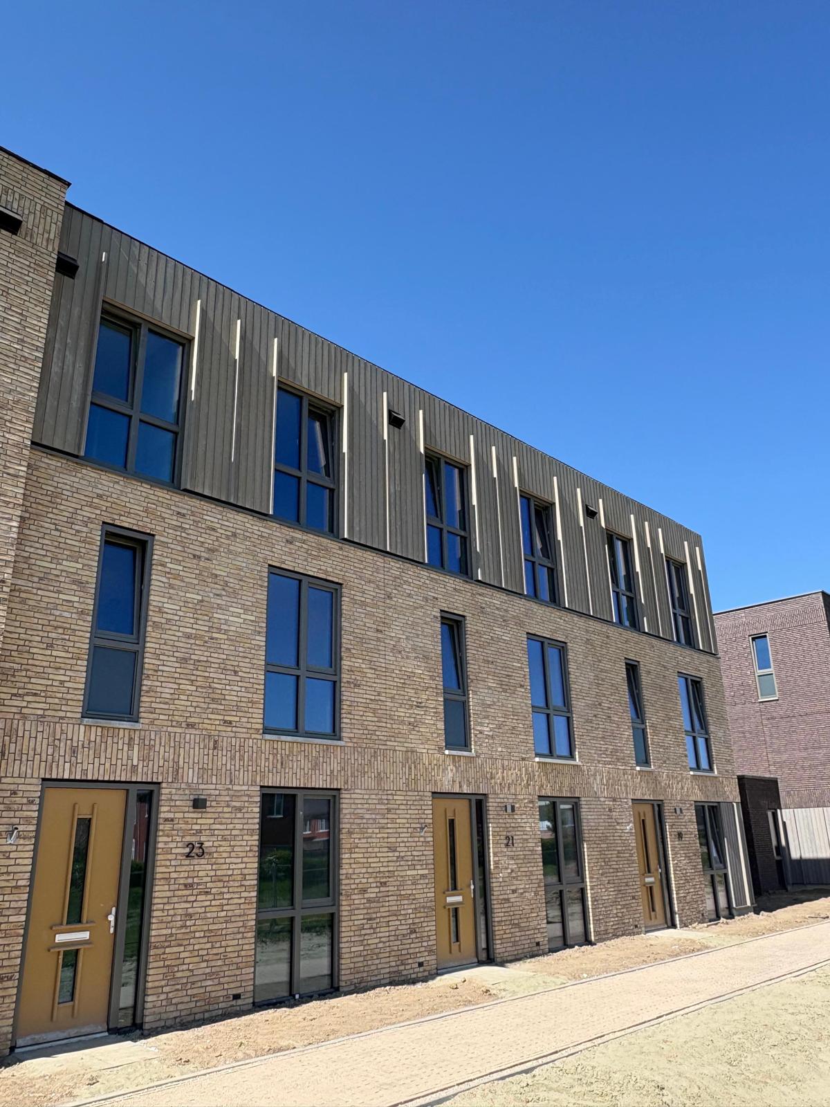 Vuren geveldelen bij project Het Hof in Zevenaar