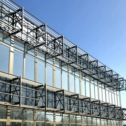 Detail van de bijzondere achterconstructie bij project Roermond